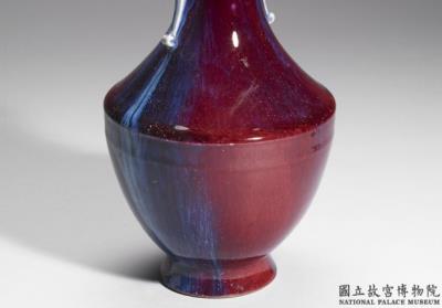 图片[2]-Vase with two handles in imitation Jun-ware glaze , Qing dynasty, Qianlong reign (1736-1795)-China Archive